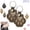 Brown*2PCS, variant on Dog Fur Storage Keychain, Cute Leather Paw Keychain Pet Hair Keepsake Keyring, Cat Paw Shaped Keychain, Pet Memorial Gifts for Bag Purse Paw Charm Key Holder