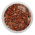 thumbnail image 1 of 4PCS Round Leopard Print Cabinet Fluorescence Knob Glowing in the Dark Furniture Drawer Pulls Handle with Screws, 1 of 5