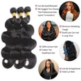 thumbnail image 4 of Hair Bundles MDL Body Wave, 45 cm, 3 paquetes, 100% brasileños, 4 of 6