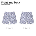 thumbnail image 2 of Wukai Plaid Flowers Print Teen Beach Trunks with Compression Liner Swimsuit Quick Dry Beach Sports Shorts with Pocket - X-Large, 2 of 8