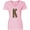 AD-Pink, variant on Leopard Print Letter K Women's V-Neck T-Shirt