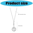 thumbnail image 3 of Stainless Steel Magnifyings Glass Key Necklace Adjustable Chain Suitable for Reading Small Print Stylish Jewelry Gift, 3 of 9