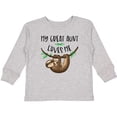 thumbnail image 3 of Inktastic My Great Aunt Loves Me Cute Sloth and Baby Boys or Girls Long Sleeve Toddler T-Shirt, 3 of 5