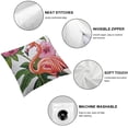thumbnail image 4 of SHANXI Throw Pillow Covers Tropical Leaf Pattern Print Cushion Cover Soft Pillow Cases for Home Sofa Bed Chair Car Office Decorative 18x18in, 4 of 5
