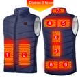 thumbnail image 7 of Unisex Electric Heated Jackets Windproof for Winter Sports Hiking (Blue 4XL), 7 of 7