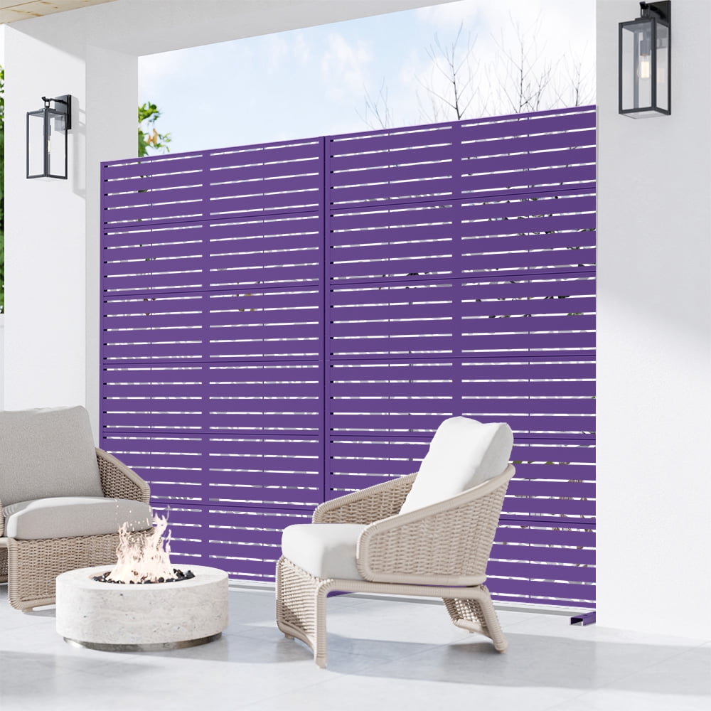 MAYEERTY Privacy Screen Fence, Heavy Duty Fence Privacy Screen Outdoor 72x47x16in 6-Piece Set