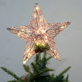 DGROEE Christmas Tree Topper Star with LED Lighted Star Treetop Rustic