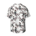 thumbnail image 2 of Wukai Bird Men's Casual Short-Sleeve Button Down Shirt - Lightweight Summer Dress Shirt for Daily Wear-3X-Large, 2 of 7