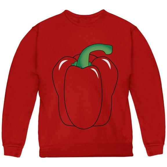 Halloween Fruit Vegetable Bell Pepper Costume Youth Sweatshirt Red YMD