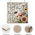 thumbnail image 3 of Zomyto 12x12 In Square Hanging Wood Sign Bee Those We Love Don't Go Away Wood Decor Sign, 3 of 8