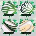 thumbnail image 4 of A set of 3 Tropical Wooden Palm Leaves Wall Art - DIY Wooden Leaf Plant Decor, Vintage Hanging Sculpture, Green Accent for Home Bathroom Office Tree Decorative Hollow Hawaiian Nature Artistic, 4 of 7