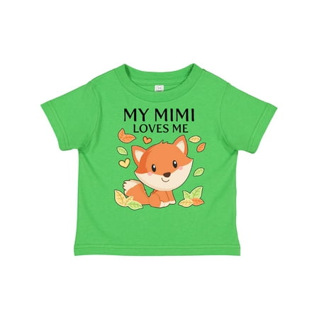 

Inktastic My Mimi Loves Me- Little Fox Gift Toddler Boy or Toddler Girl T-Shirt