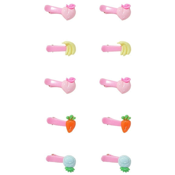OUNONA 10-Pack Assorted Color Hair Barrettes for Girls Toddlers Hair Accessories for Parties and Everyday Use