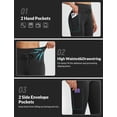 thumbnail image 4 of baleaf Women's Thermal Warm Winter leggings Fleece lined Pants Waterproof High Waisted with Pockets Outdoor Workout Running Tights Black M, 4 of 7