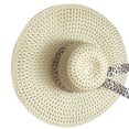 thumbnail image 1 of Chapeau d'Été en Paille à Grand Bord pour Femme, Chapeau de Voyage, Plage, Pêche, Pare-Soleil, Panama, Robe d'Extérieur, 1 of 4