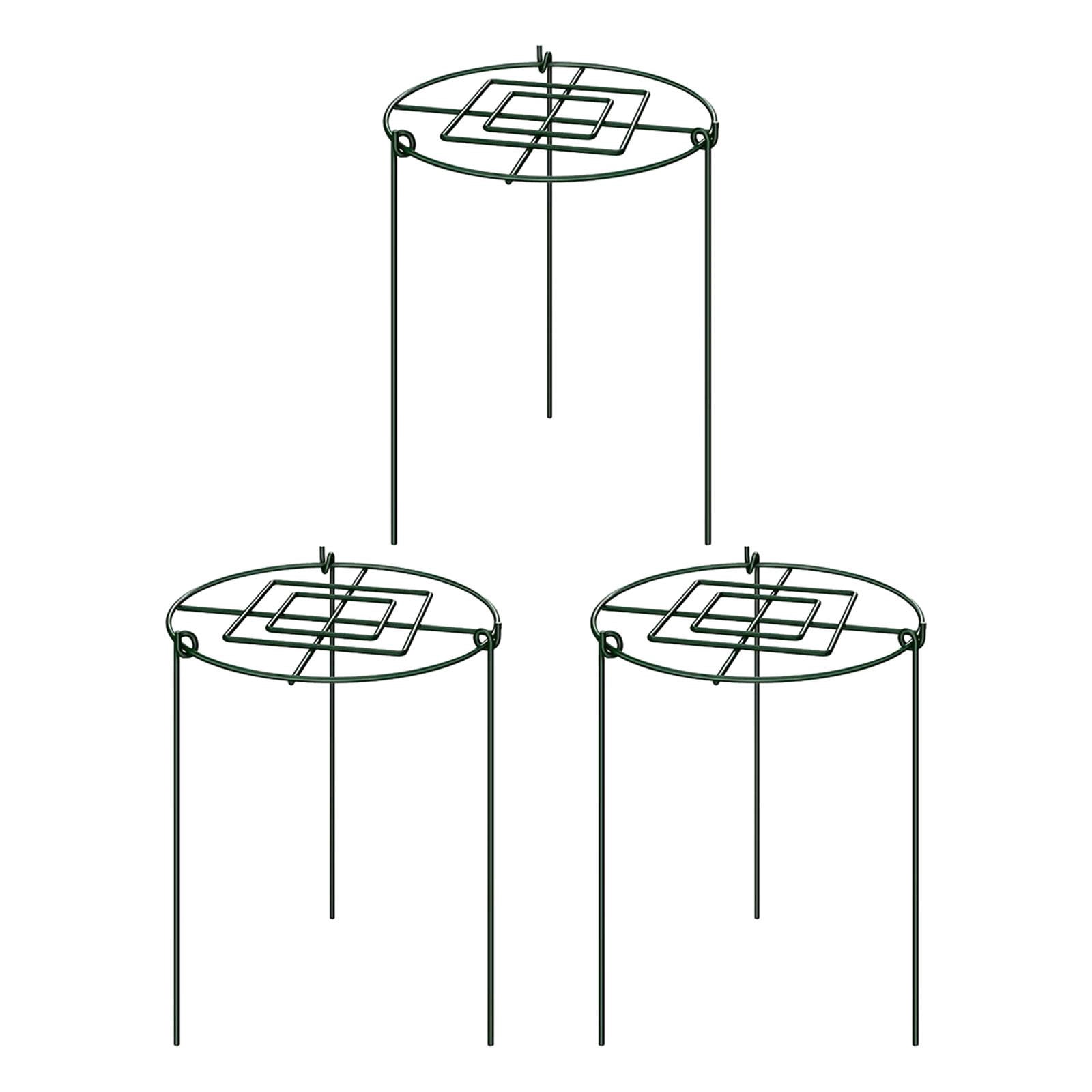 colaxi 3 Pieces Peony Support Cage Strong for Lupin Flopping Flowers Outdoor Plants 30x45cm