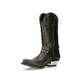 thumbnail image 5 of NEW ROCK M-7928-S1 WESTERN COWBOY BOOTS Black Leather Heavy Biker SILVER STUDS 40, 5 of 6