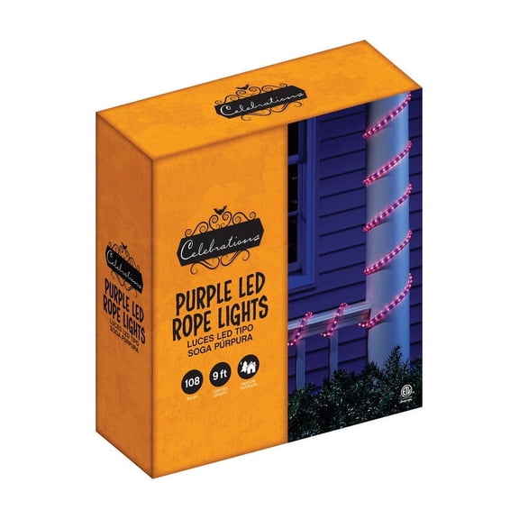 LED PURPLE ROPE LIGHT 9'