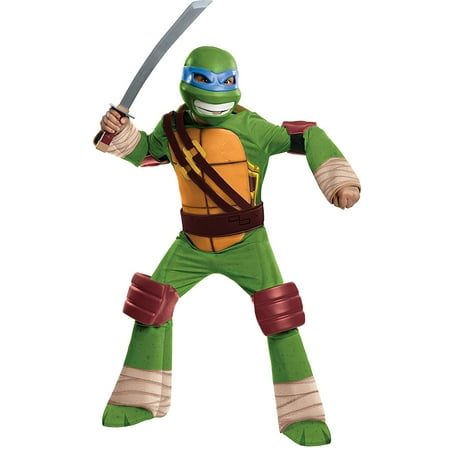 Teenage Mutant Ninja Turtles Deluxe Leonardo Costume, Large One Color, Ship from