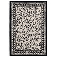 thumbnail image 2 of Safavieh Chelsea Doriane Bordered Wool Area Rug, White/Black, 1'8" x 2'6", 2 of 10