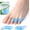 Blue, variant on Welnove Gel Pinky Toe Separators, 8 Pack Silicone Toe Spacers for Little Toes, Bunion Cushions for Women & Men, Prevents Rubbing & Relieves Pressure, FSA/HSA Eligible (Clear)