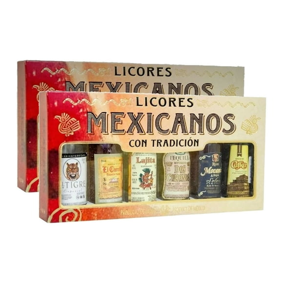 Duo Pack Estuche Mexicanos Con Tradición Licores 50ml Mexicanos Con Tradición Licores