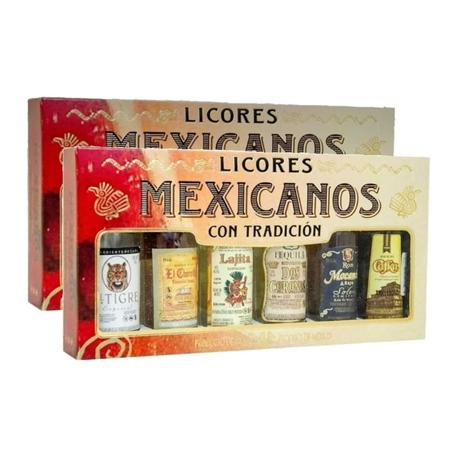 Duo Pack Estuche Mexicanos Con Tradición Licores 50ml Mexicanos Con Tradición Licores