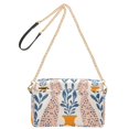 thumbnail image 2 of FORMRS Women Crossbody Purse with Chain Strap Vegan Leather Shoulder Handbag, Leopards Leaves, 2 of 7