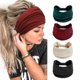 thumbnail image 1 of Diadema elástica ancha para mujer, suave, estilo bohemio, con estampado de leopardo, accesorios para el cabello, banda para el cabello deportiva para yoga, diadema multicolor para mujer, 1 of 4