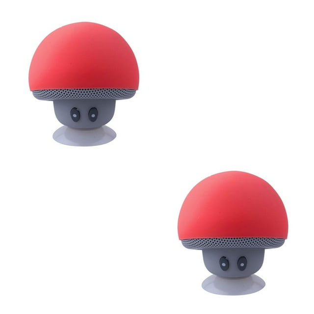 Maytalsory 360° Surround 5.0 Sound Stereo Speaker Wired 3.5mm Soundbar Surround Blue LED Light Computer Loudspeaker Red 55*55MM 2Set