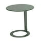 thumbnail image 4 of Mesita auxiliar pequeña, moderna, minimalista, de metal con base, pequeña mesa de pedestal decorativa. Azul, 4 of 9