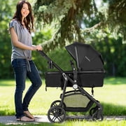 Infans 2 In 1 Foldable Baby Stroller Kids Travel Newborn Infant Buggy Pushchair Black