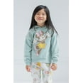 thumbnail image 2 of Disney Minnie Mouse Toddler Girls Fleece Pullover Hoodie and Pants Outfit Set Green / White 2T, 2 of 5