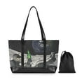 thumbnail image 7 of FORMRS Canvas Laptop Tote Bag for Women with 15.6" Computer Compartments Shoulder Handbag, Space Earth, 7 of 7