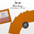 thumbnail image 5 of Soimoi 40 Pcs 10 x 10 inches Solid Quilting Fabric Bundles Precut, DIY Cotton Fabric Squares, Solid Layer Cakes Patchwork Materials for Crafts, Charm Squares for Quilts, Sewing - Rust Orange, 5 of 8