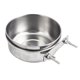 thumbnail image 2 of ¡Promo Exclusiva!, Comedero para pájaros de acero inoxidable, suministros para pájaros que roen, caja de comida para actividades, taza de agua, taza de comida para pájaros Akmoler, 2 of 8