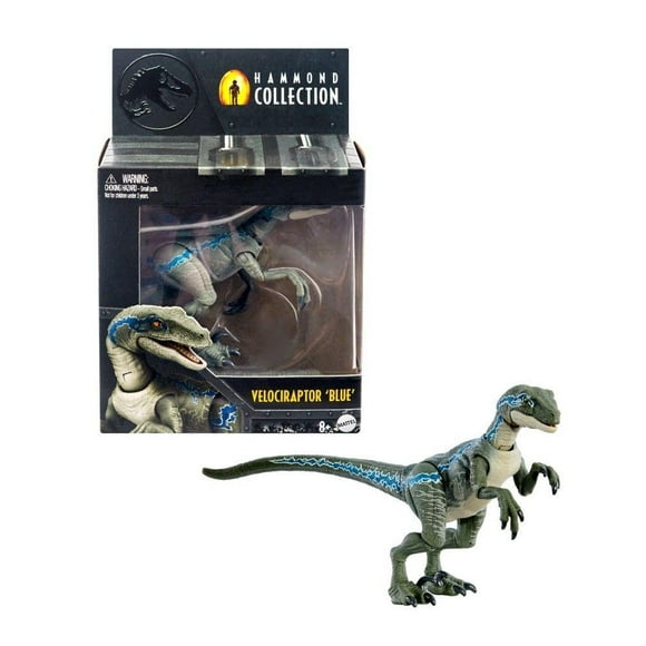 Dinosaurio de Juguete MATTEL Jurassic World Hammond Collection Velociraptor Blue