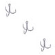 thumbnail image 2 of Greeniant 20 piezas 3 garras 4 #6 #8 #10 # anzuelos de pesca volcados de Metal de curva redonda fuerte y afilada para atún al aire libre Triple púas de Type1 NO1 Greeniant  CBP052369, 2 of 6