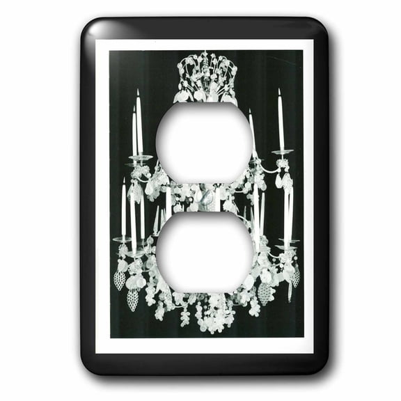 3dRose, 1920s Chrystal Chandelier, 2 plug outlet cover