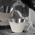 thumbnail image 3 of Taza medidora de Espresso de 100ml con asa, jarra de café de acero inoxidable, taza de verter fácil de limpiar, taza medidora de Espresso para regalo Blanco BLESIY taza de café, 3 of 8