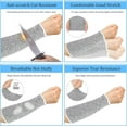 thumbnail image 7 of WEIWEIGG 1 PCS Comfort Cut Resistant Sleeves, High-Strength Anti-Cut Fiber, Protective Arm Sleeves for Gardening, Farming, Yard, Grey, 7 of 7