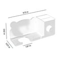 thumbnail image 3 of Hair Tool Organizer, Bathroom Organizer For Hair Tools , Bathroom Organizer Basket Hair Supplies Organizer Storage Hair Dryer- Wall Mount No Drilling, 3 of 7