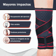 thumbnail image 2 of Par Rodilleras Bloosom  Elásticas Deportivas Compresion Para Gym Rojo S, 2 of 4