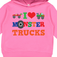 thumbnail image 3 of Inktastic I Love Trucks Toddler Hoodie, 3 of 4