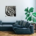 thumbnail image 2 of Wynwood Studio Animals Modern Canvas Art - Black And White Close Up Zebra, Wall Art for Living Room, Bedroom, and Bathroom, 30 in x 30, Black and White Home Decor, 2 of 5