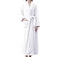 thumbnail image 3 of Batas Prolriy para mujer, bata de baño de franela con doble bolsillo, suave y cálida, de terciopelo de doble cara, ideal para pijamas y ropa de casa, bata de baño para mujer, color blanco, talla XL, 3 of 6