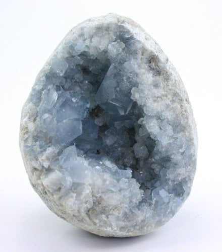 Crystal Allies Specimens: Natural Blue Celestite Crystal Cluster from  Madagascar - 1/2lb to 1lb - Walmart.com