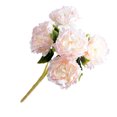 thumbnail image 4 of Ramo de peonía artificial de 5 cabezas, ramo de flores de simulación, centro de mesa de oficina en casa, flor falsa, rosa claro AweSitey HA8174-03B, 4 of 6