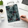 thumbnail image 4 of FMSHPON Flowers Colorful Butterflies Clipboard Hardboard Wood Nursing Clip Board and Pull for Standard A4 Letter 13x9 inches, 4 of 7