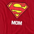 thumbnail image 2 of Superman Super Mom Mother's Day Women's T Shirt, Red, Medium, 2 of 5